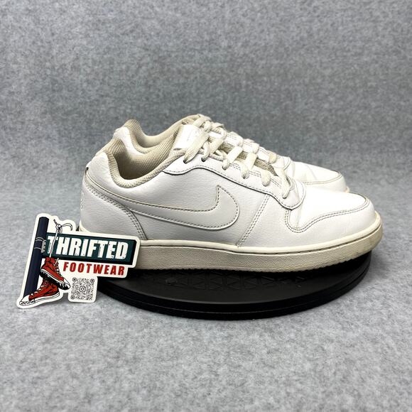 Nike Ebernon Low Triple White Women’s Size 9 Sneakers AQ1779-100 1024 - Picture 1 of 7